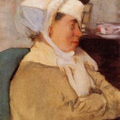 Hand-Painted Reproduction of Degas’ ‘Woman with a Bandage’ – 1871-1873 Impressionist Oil Portrait