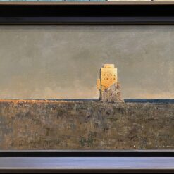 Hand-Painted Original Oil Painting - Castle at Twilight, Dafen Village Studio Artwork