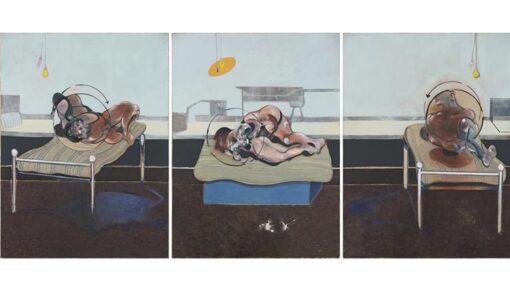 Custom Oil Painting – Francis Bacon 1972 Three Studies of Figures on Beds from Dafen Oil Painting Studio