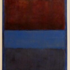 Color Field Painting Inspired by Mark Rothko - No. 61 (Rust and Blue), 1953 - Da Fen Village Studio Abstract Oil Art for Modern Home & Office Décor