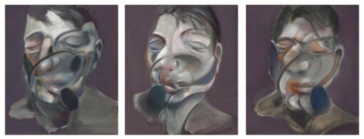 Custom Oil Painting – Francis Bacon 1974 Three Studies for Self-Portrait from Dafen Oil Painting Studio