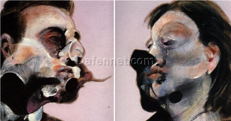 Custom Oil Painting – Francis Bacon 1970 Studies of George Dyer and Isabel Rawsthorne from Dafen Oil Painting Studio