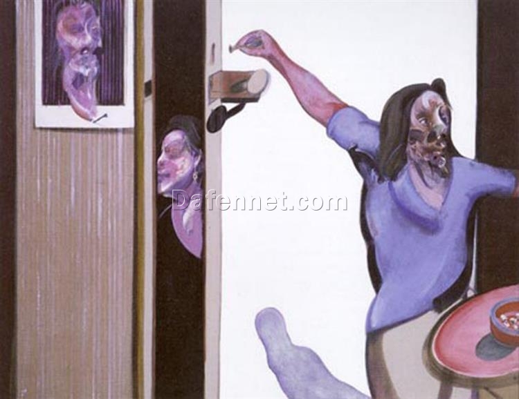 Custom Oil Painting – Francis Bacon 1967 Three Studies of Isabel Rawsthorne from Dafen Oil Painting Studio