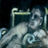 Francis Bacon Man in a Chair – 1952 Expressionist Portrait, Custom Oil Painting 60.5x50 cm from Dafen Village Studio