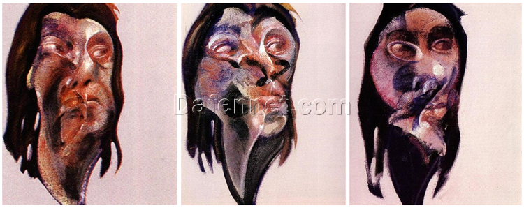 Custom Oil Painting – Francis Bacon 1968 Three Studies for Portrait of Isabel Rawsthorne from Dafen Oil Painting Studio