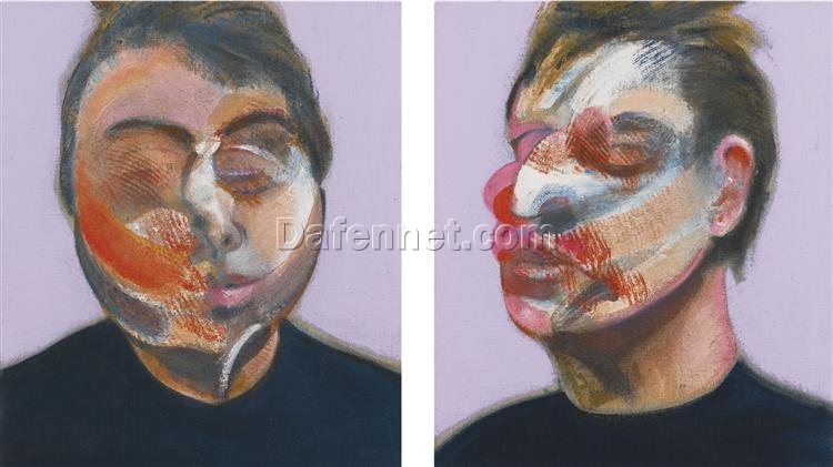 Custom Oil Painting – Francis Bacon 1970 Two Studies for a Self-Portrait from Dafen Oil Painting Studio