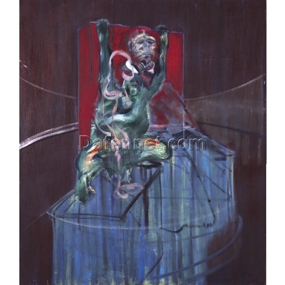 Pope and Chimpanzee by Francis Bacon (1962) – Custom Oil Painting Reproduction from Dafen Oil Painting Village Studio
