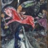 Marc Chagall A Red Horse (Le Cheval Rouge) – 1938 Surrealism Oil on Canvas, Musée des Beaux-Arts de Nantes