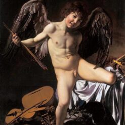 Caravaggio's 'Amor Victorious' – Custom Baroque Mythological Oil Painting from Da Fen Oil Painting Village Studio
