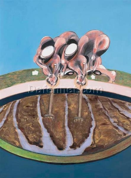 Custom Oil Painting – Francis Bacon 1971 Two Men Working In A Field from Dafen Oil Painting Studio