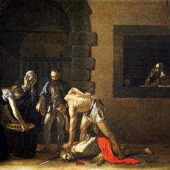 Caravaggio's 'Beheading of Saint John the Baptist' – Custom Baroque Religious Oil Painting from Da Fen Oil Painting Village Studio