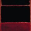 Color Field Painting Inspired by Mark Rothko - Black in Deep Red, 1957 - Da Fen Village Studio Abstract Oil Art for Modern Home & Office Décor