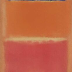 Color Field Painting Inspired by Mark Rothko - Blue Over Red, 1953 - Da Fen Village Studio Abstract Oil Art for Modern Home & Office Décor