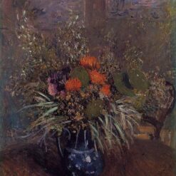 Bouquet of Flowers by Alfred Sisley – 1875 Impressionist Still Life Oil Painting, Custom Art from Dafen Village Studio
