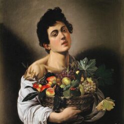 Caravaggio's 'Boy with a Basket of Fruit' – Custom Baroque Oil Painting from Da Fen Oil Painting Village Studio