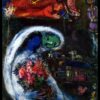 Marc Chagall Bride with Blue Face – 1932 Surrealism Oil on Canvas, 100 x 81 cm