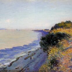 Bristol Channel from Penarth, Evening by Alfred Sisley – 1897 Impressionist Landscape Oil Painting, Custom Art from Dafen Oil Painting Village Studio