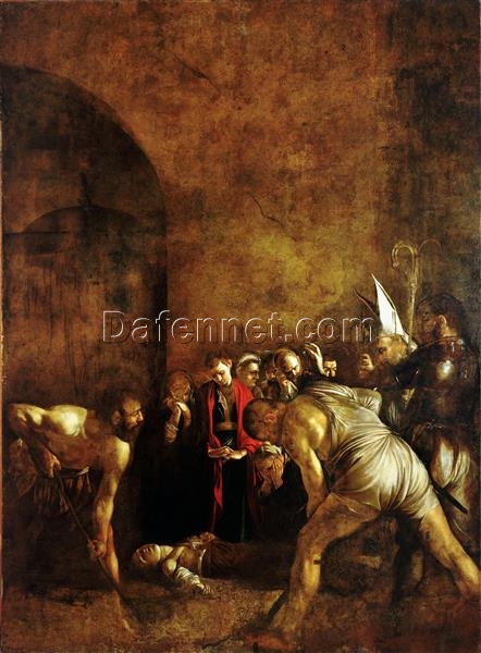 Caravaggio’s ‘Burial of Saint Lucy’ – Custom Baroque Religious Oil Painting from Da Fen Oil Painting Village Studio