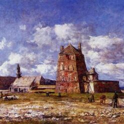 Camaret, the Jetty by Eugene Boudin – 1873 Impressionist Landscape Oil Painting, Custom Art from Dafen Oil Painting Village Studio