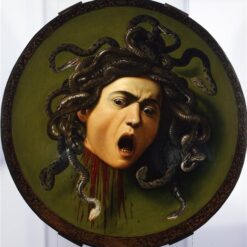Caravaggio's 'Medusa' – Custom Baroque Oil Painting from Da Fen Oil Painting Village Studio