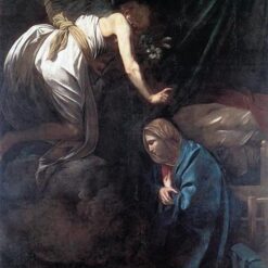 Caravaggio's 'Annunciation' – Custom Baroque Religious Oil Painting from Da Fen Oil Painting Village Studio