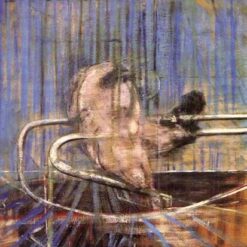 Francis Bacon Crouching Nude – 1952 Expressionist Figurative Oil Painting, Custom Art 196x135 cm from Dafen Village Studio