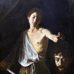 Caravaggio's 'David with the Head of Goliath' – Custom Baroque Religious Oil Painting from Da Fen Oil Painting Village Studio