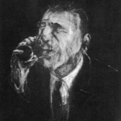 Francis Bacon Drinking – 1955 Expressionist Portrait, Custom Oil Painting from Dafen Village Studio