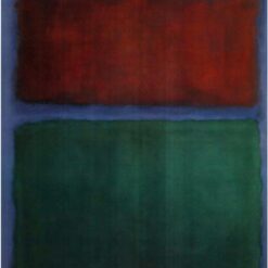 Color Field Painting Inspired by Mark Rothko - Earth & Green, 1955 - Da Fen Village Studio Abstract Oil Art for Modern Home & Office Décor