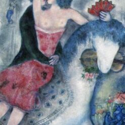 Marc Chagall Equestrienne – Hand-Painted Reproduction of Iconic Genre Painting, Oil on Canvas by Da Fen Oil Painting Village Studio