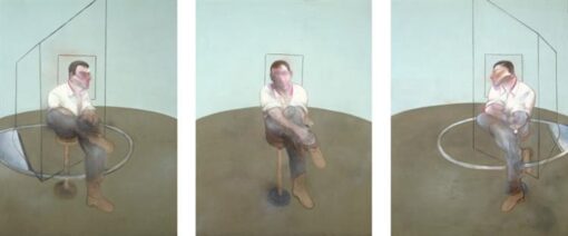 Maßgeschneidertes Ölgemälde - Francis Bacon 1984 Drei Studien für ein Porträt von John Edwards von Dafen Oil Painting Studio