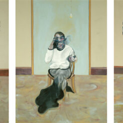 Custom Oil Painting - Francis Bacon 1973 Three Portraits: Posthumous Portrait of George Dyer, Self-portrait, and Portrait of Lucian Freud from Dafen Oil Painting Studio