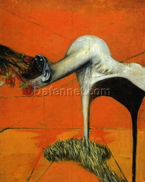 Francis Bacon Fury – 1944 Expressionist Figurative and Mythological Oil Painting, Custom Artwork 94×74 cm from Dafen Village Studio