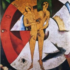 Hand-Painted Oil Painting Inspired by Marc Chagall’s 'Homage to Apollinaire' – High-Quality Reproduction by Da Fen Oil Painting Village Studio