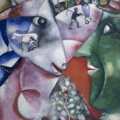 Custom Oil Painting – Marc Chagall's 'I and the Village' Inspired Art | Hand-Painted Reproduction from DaFen Village Oil Painting Studio
