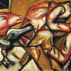 Hand-Painted Oil Painting Inspired by Marc Chagall’s 'Interior II' – High-Quality Reproduction by Da Fen Oil Painting Village Studio