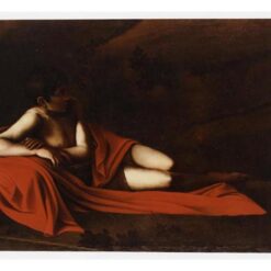 Caravaggio's 'John the Baptist' (Reclining Baptist) – Custom Oil Painting from Da Fen Oil Painting Village Studio