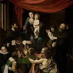 Caravaggio's 'Madonna of the Rosary' – Custom Baroque Religious Oil Painting from Da Fen Oil Painting Village Studio