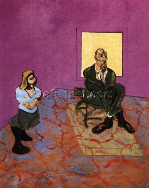 Man and Child by Francis Bacon (1963) – Custom Oil Painting Reproduction from Dafen Oil Painting Village Studio