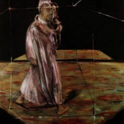 Francis Bacon Man Carrying a Child – 1956 Expressionist Genre Oil Painting, Custom Artwork 198x147 cm from Dafen Village Studio