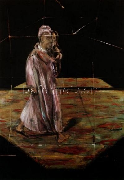 Francis Bacon Man Carrying a Child – 1956 Expressionist Genre Oil Painting, Custom Artwork 198×147 cm from Dafen Village Studio