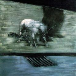 Francis Bacon Man with Dog – 1953 Expressionist Animal Painting, Custom Oil on Canvas, 152x116 cm from Dafen Village Studio