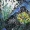 Marc Chagall Near Saint Jeannet – 1969 Naïve Art Oil Painting, Private Collection