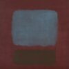 Color Field Painting Inspired by Mark Rothko - No. 37/No. 19 (Slate Blue and Brown on Plum), 1958 - Da Fen Village Studio Abstract Oil Art for Modern Home & Office Décor