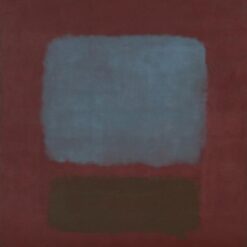 Color Field Painting Inspired by Mark Rothko - No. 37/No. 19 (Slate Blue and Brown on Plum), 1958 - Da Fen Village Studio Abstract Oil Art for Modern Home & Office Décor