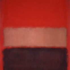 Color Field Painting Inspired by Mark Rothko - No. 46 (Black, Ochre, Red Over Red), 1957 - Da Fen Village Studio Abstract Oil Art for Modern Home & Office Décor