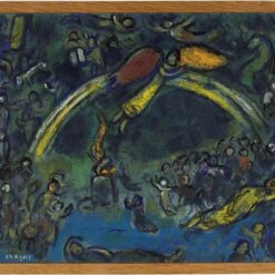 Marc Chagall Noah and the Rainbow – 1963 Surrealism Oil on Canvas, Religious Painting
