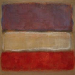 Color Field Painting Inspired by Mark Rothko - Untitled (Purple, White, and Red), 1953 - Da Fen Village Studio Abstract Oil Art for Modern Home & Office Décor