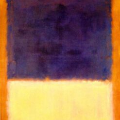 Color Field Painting Inspired by Mark Rothko - Red, Orange, Tan and Purple, 1954 - Da Fen Village Studio Abstract Oil Art for Modern Home & Office Décor