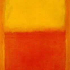 Color Field Painting Inspired by Mark Rothko - Orange and Yellow, 1956 - Da Fen Village Studio Abstract Oil Art for Modern Home & Office Décor